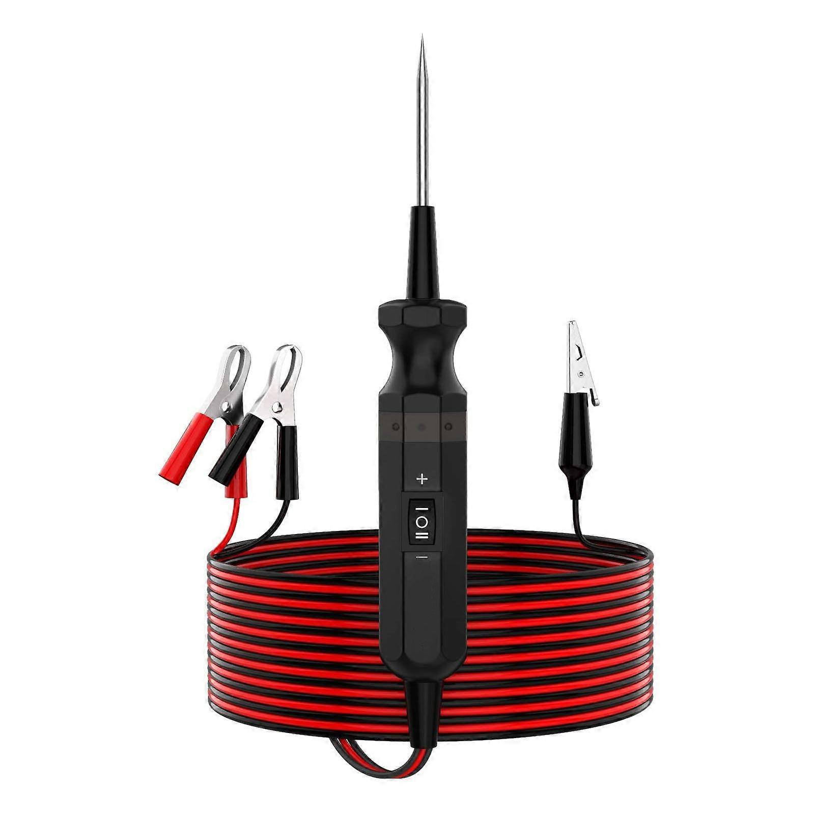 Power probe tester for vehicles 12/24V DC with overload protection