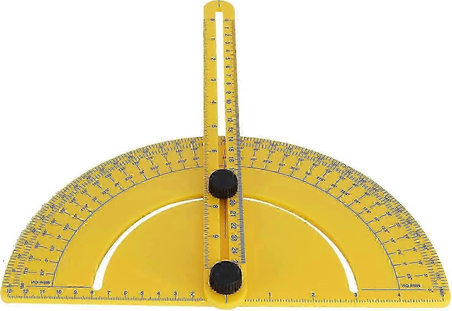 Angle ruler, precise plastic ruler for drafting for carpentry for engineering