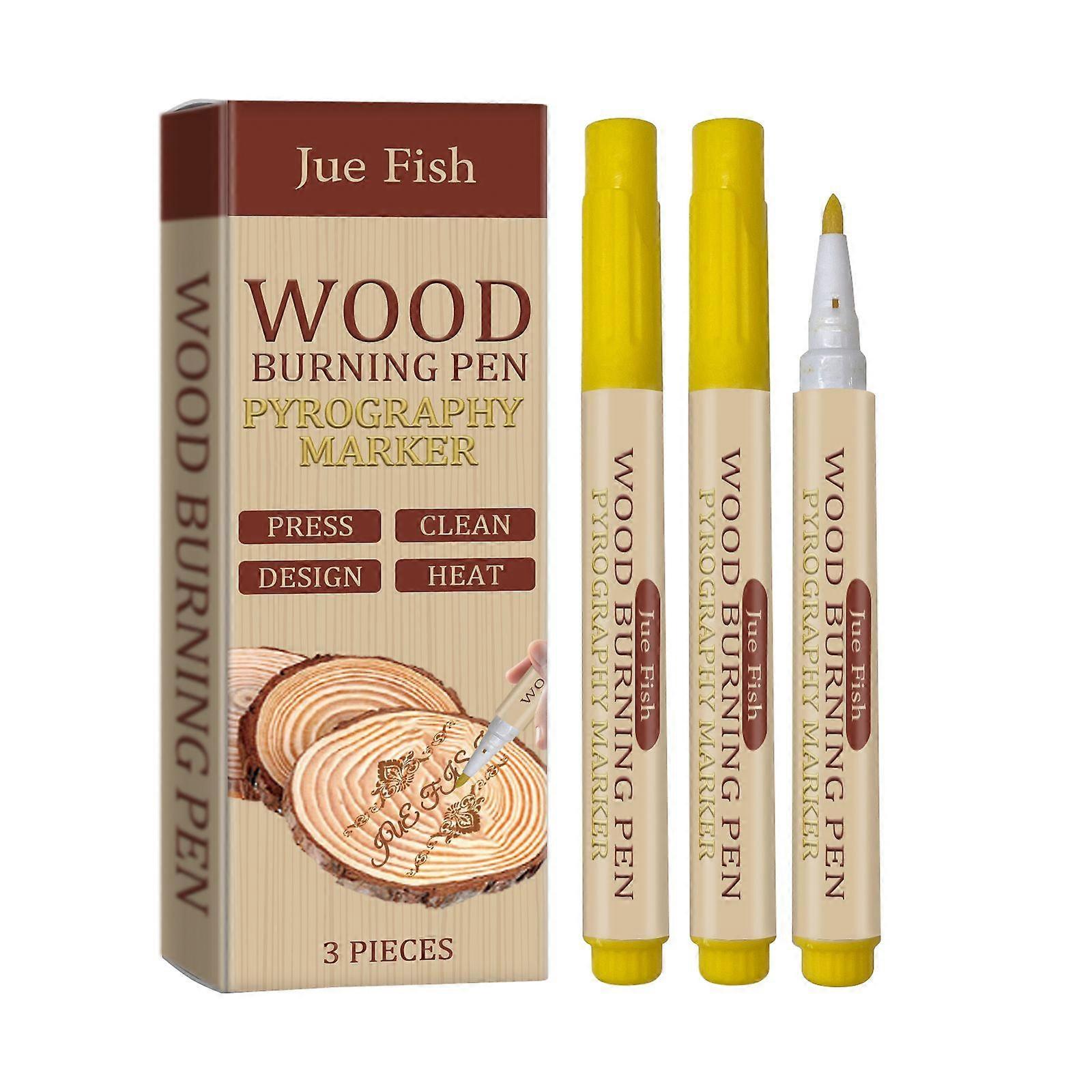 Woodworking Combustion Pen Contains Heat-Sensitive Dyes