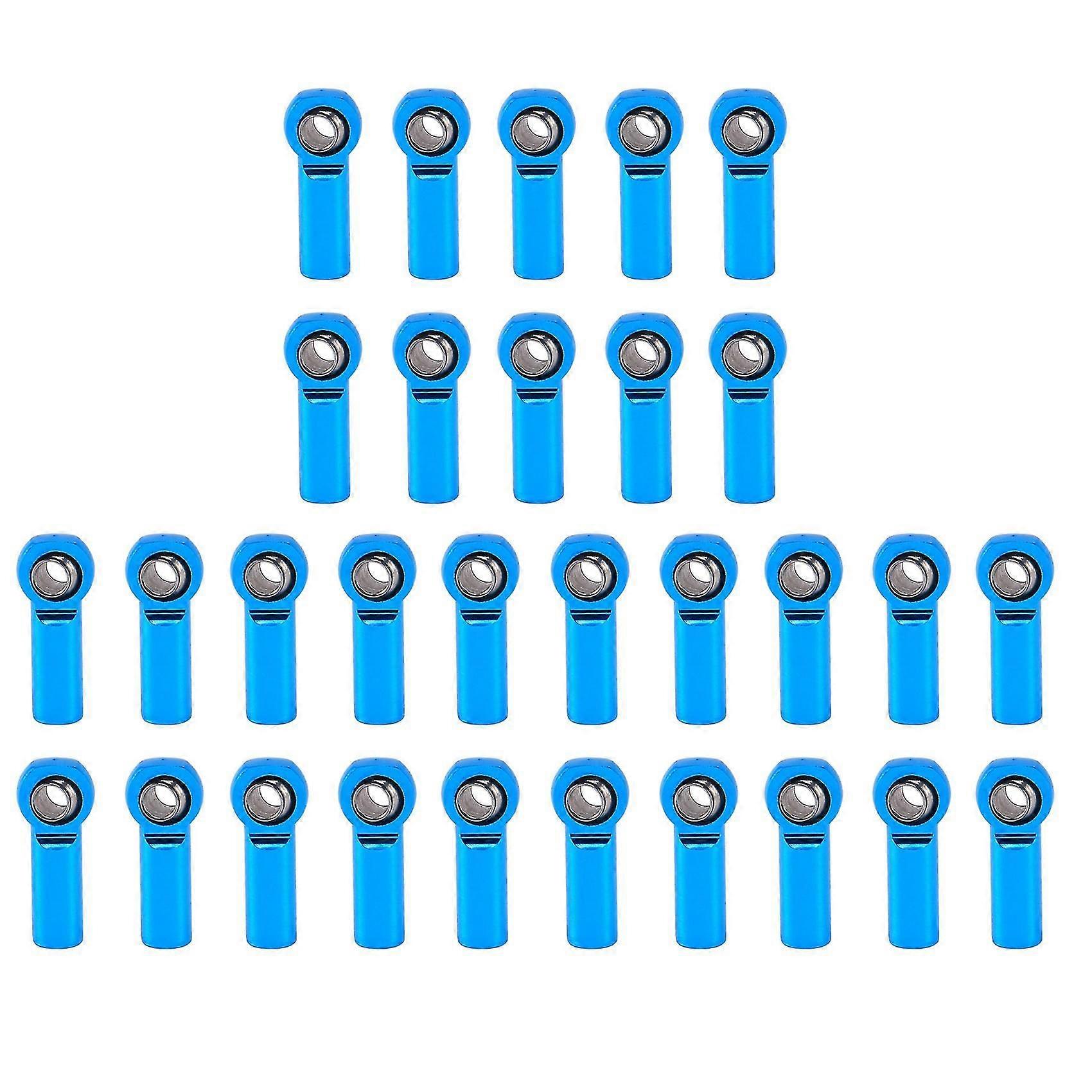 30stk Metal M3 Link Bindestang Endekugleled Til 1/10 Rc Bil Crawler Aksial Scx10 D90 D110 Cc01,blå
