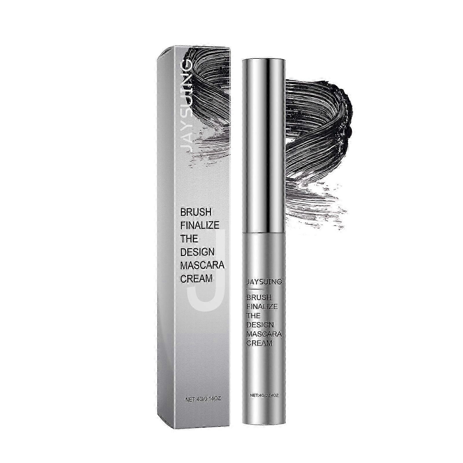 Brush Finalize Mascara Cream - Natural Slim , Thick Black Makeup, Waterproof , Volumizing