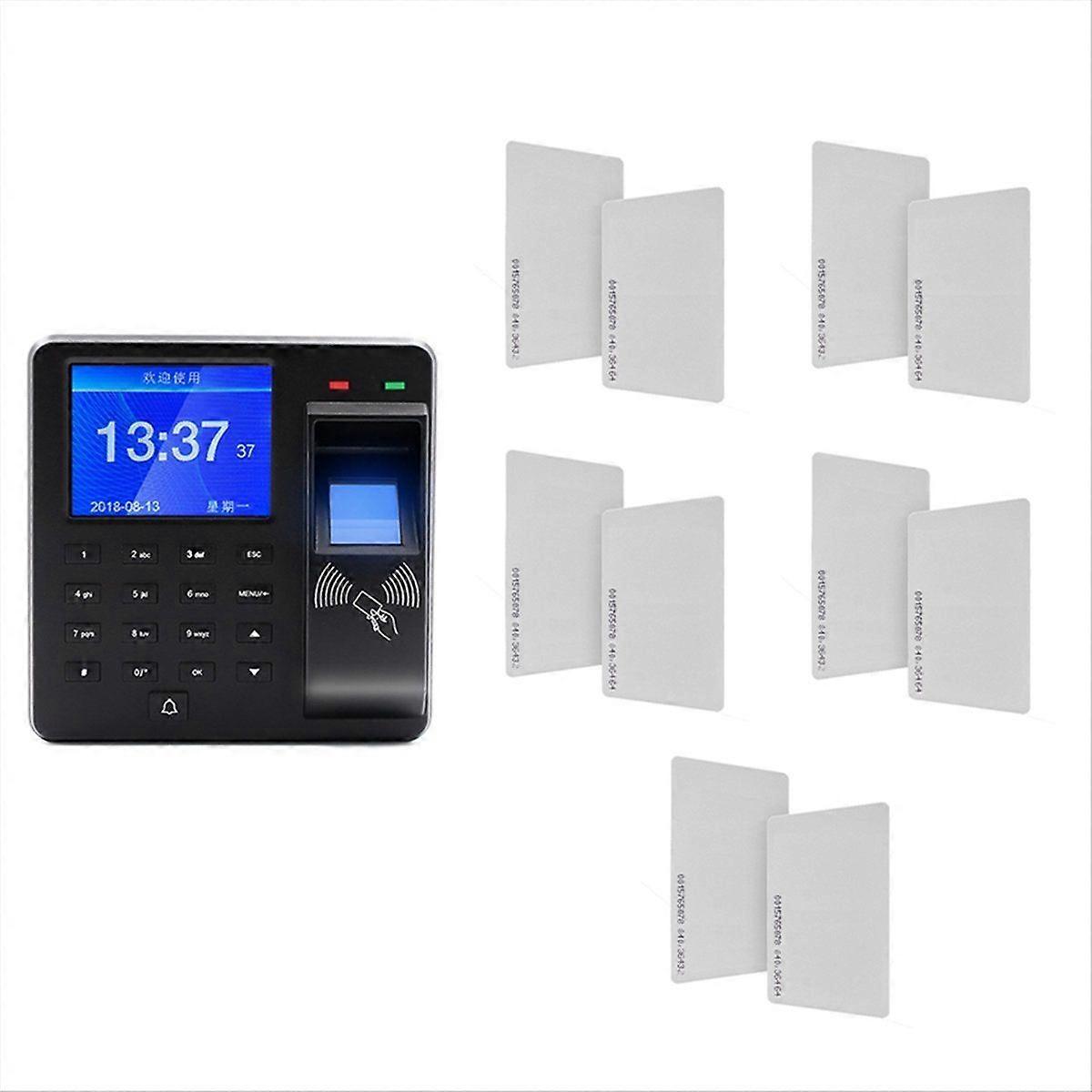 125Khz RFID Biometric Fingerprint Time Attendance Clock Recorder Recognition Check in Time Recordin