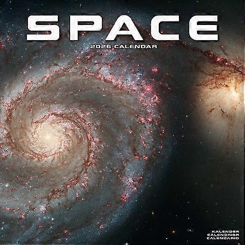 Space Calendar 2026  Square Wall Calendar  16 Month Calendar Book