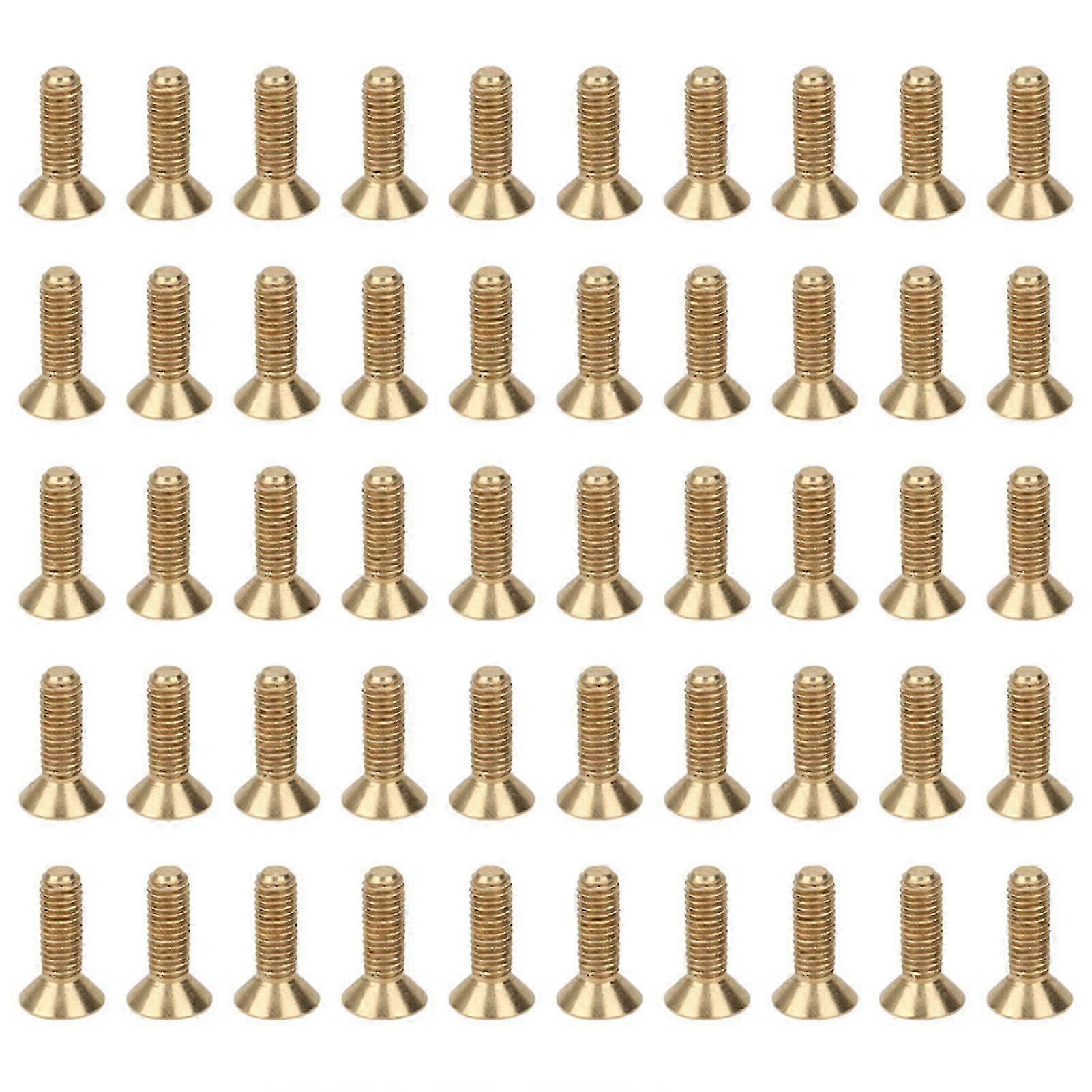 50Pcs Countersunk Hex Socket Screws Pure Copper Flat Head Hardware Accessories M5M5 x 16