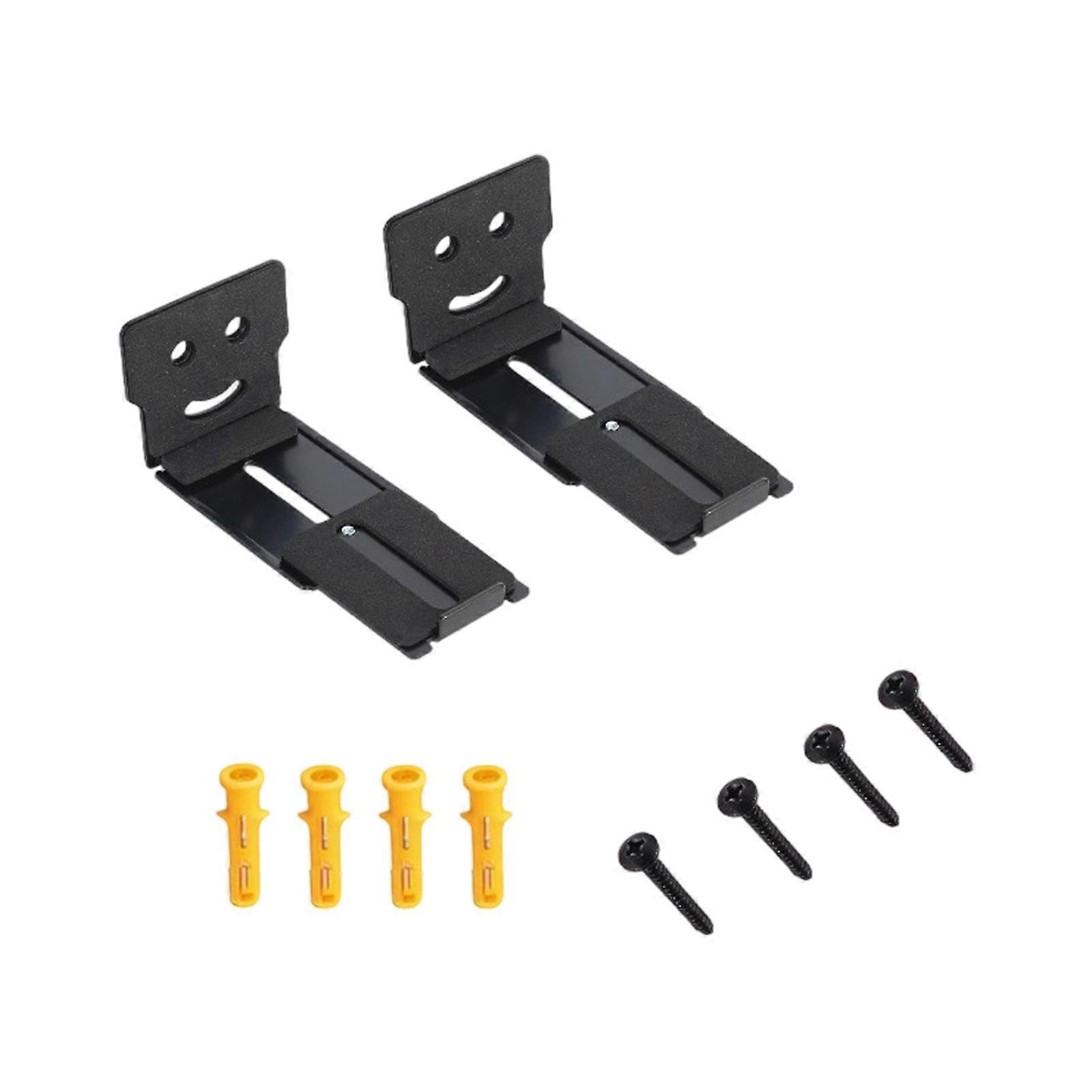 Aluminum Alloy Soundbar Wall Bracket Universal for Most TV Models Easy Adjustable Mounting Stand Space Saving Design Multicolor