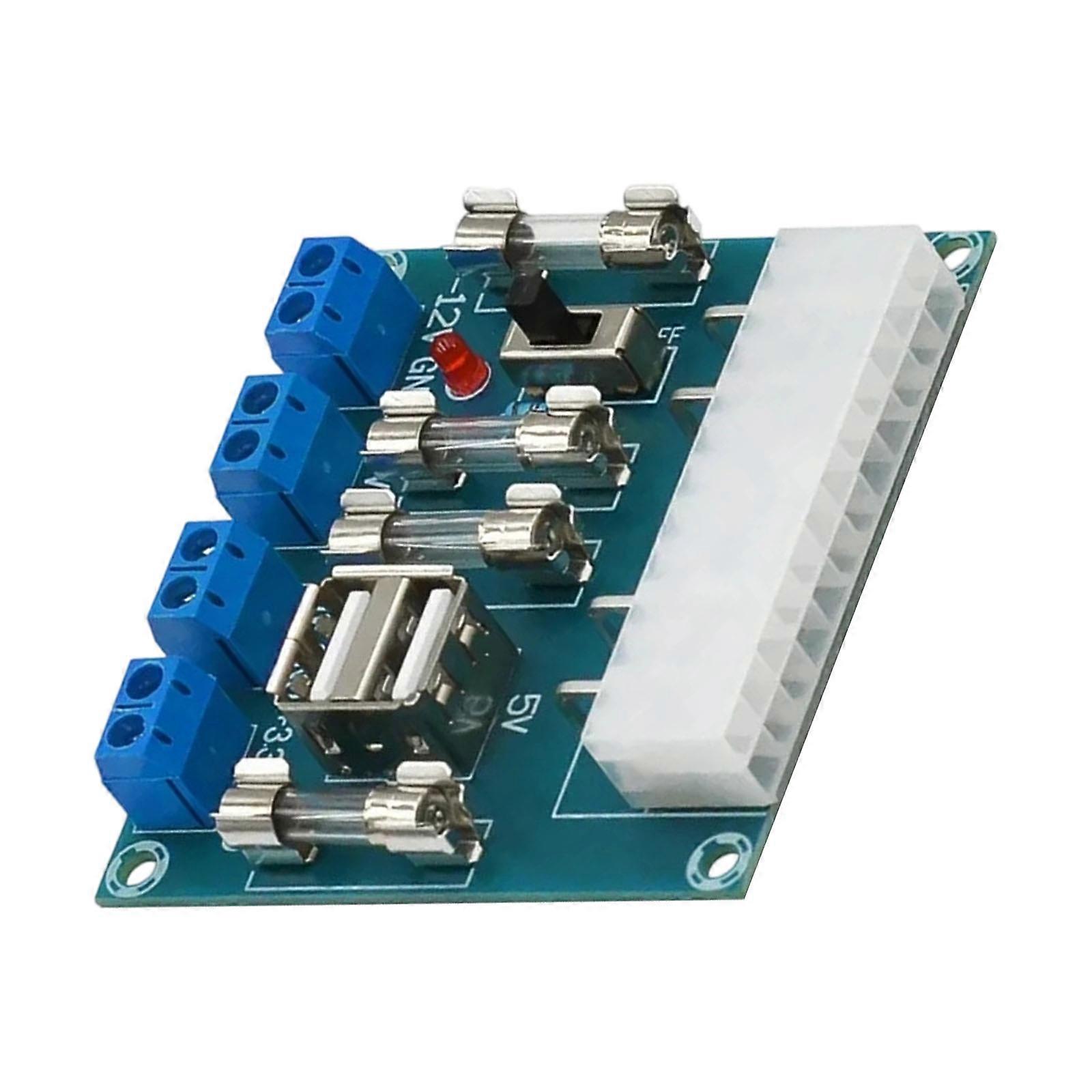XH-M229 Desktop PC Chassis Power Transfer to Adapter Board Power Supply Circuit Outlet Module 24Pin Output Terminal Multicolor
