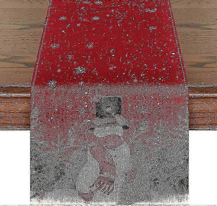 Snowman and Bird Christmas Tree Runner 13x90in