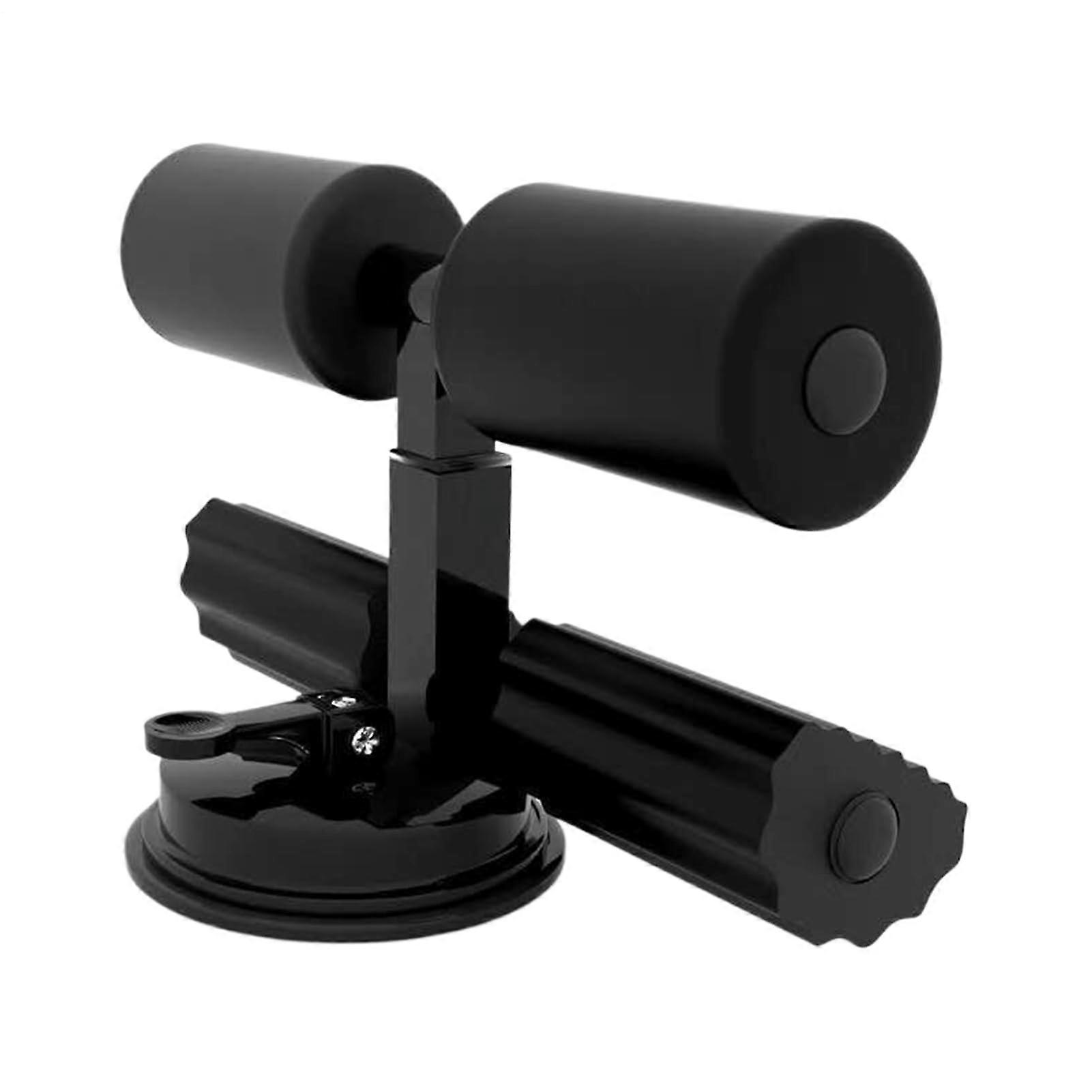 Sit Up Bar with Suction Cup for Ab Workout Training – Home Gym Aid for Men and Beginners Black