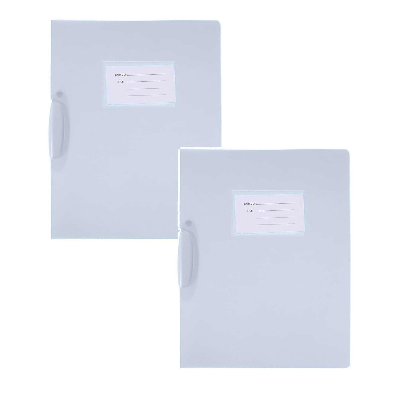 Xubond Report Covers with Swing Clip, 1 Pack Clear Front Presentation Folders for A4/Letter, 8.9'' x 11.9'', 40-Sheet Capacity, No Punch Needed