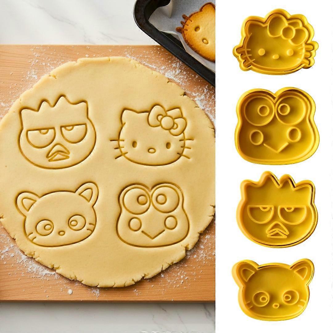 4 Pack Cookie/Playdough cutters | Hello Kitty shaped