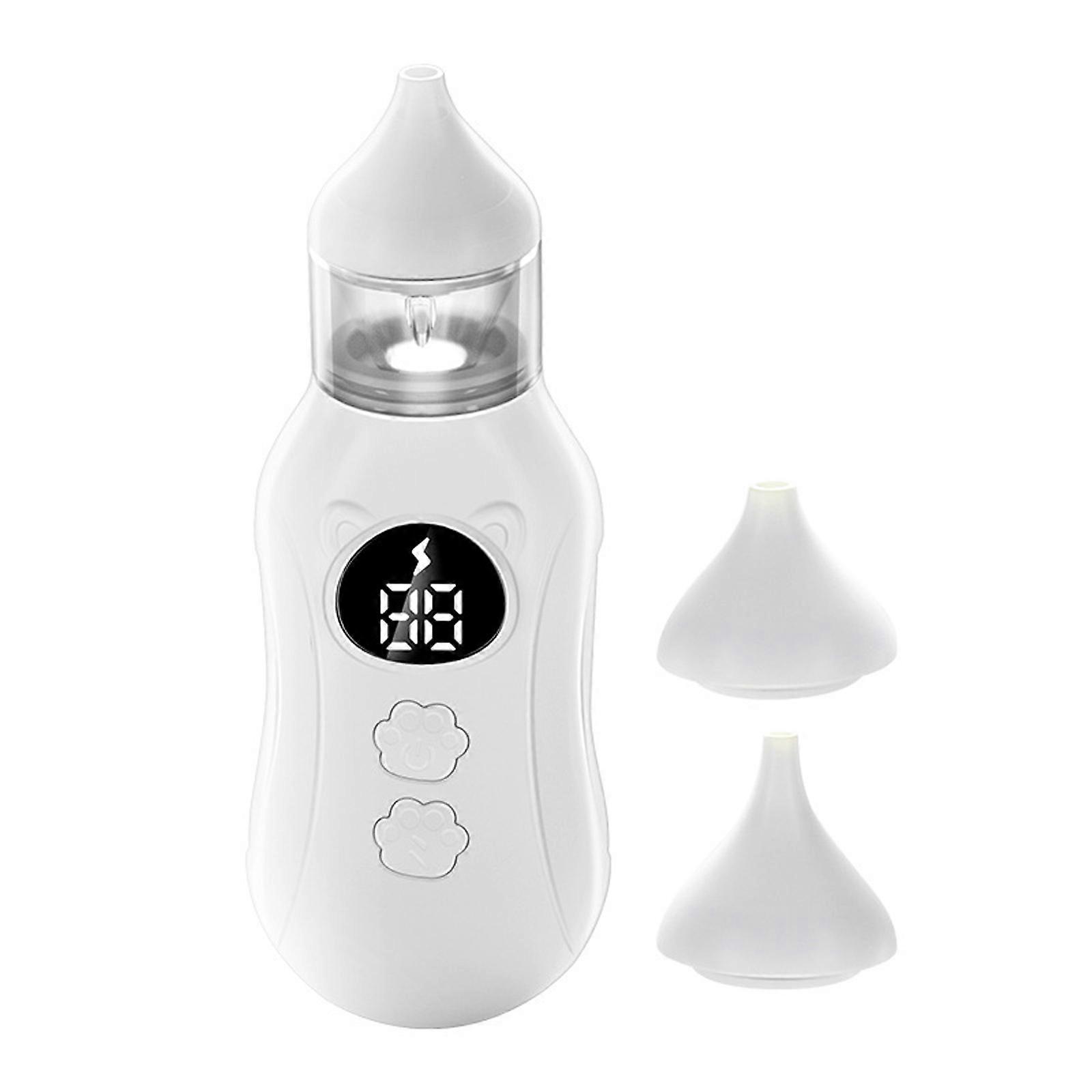 Rechargeable Infant Nose Cleaner 65KPA Strong Suction 9 Modes Quiet Operation Silicone Nozzle Anti Backflow Portable Infant Tool Multicolor