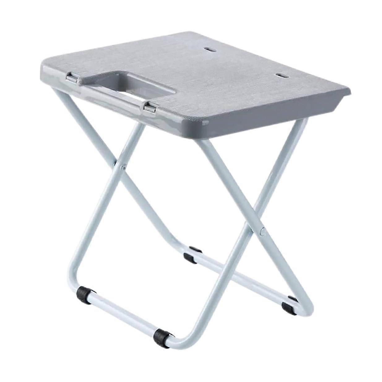 Portable Folding Camping Stool with AntiSkid PP and Iron Frame for Fishing, Garden, Travel