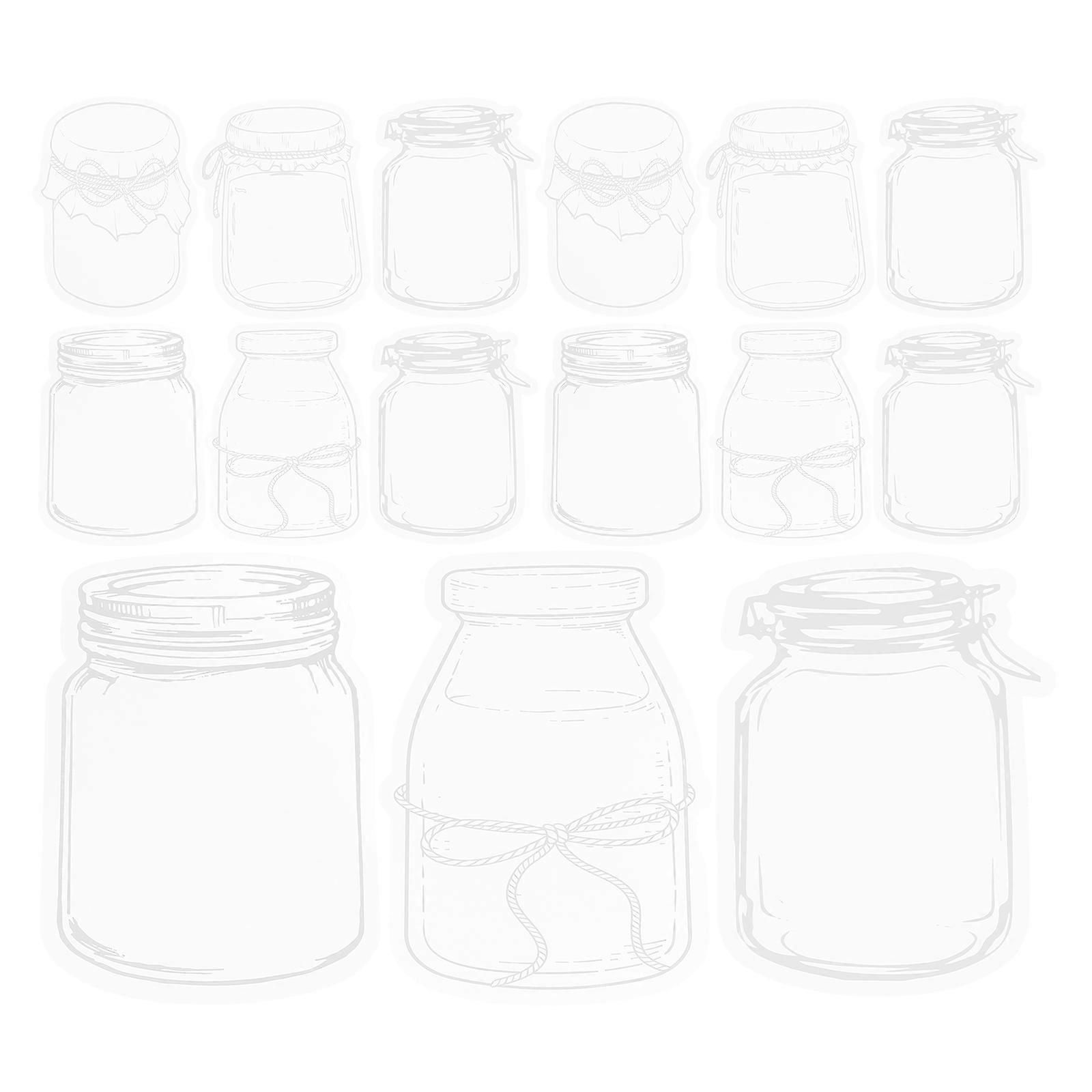 Pressed Flower DIY Bookmarks with PET Material for Reading Use Transparent Mini Bottle Design 20 Sheets