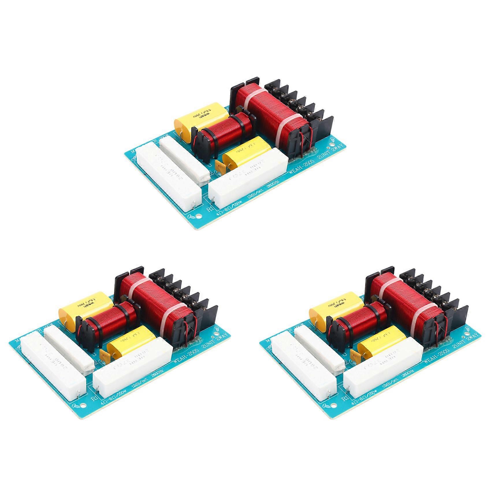 3X 200W Speaker Crossover 2 Way High-Low 8 Ohm Frequency Divider for 10 Inch Speaker