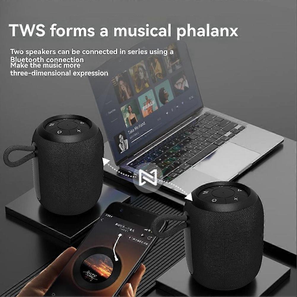 Outdoor Portable Bluetooth Speaker Wireless Small Subwoofer Multi-Function Bluetooth Speaker Red