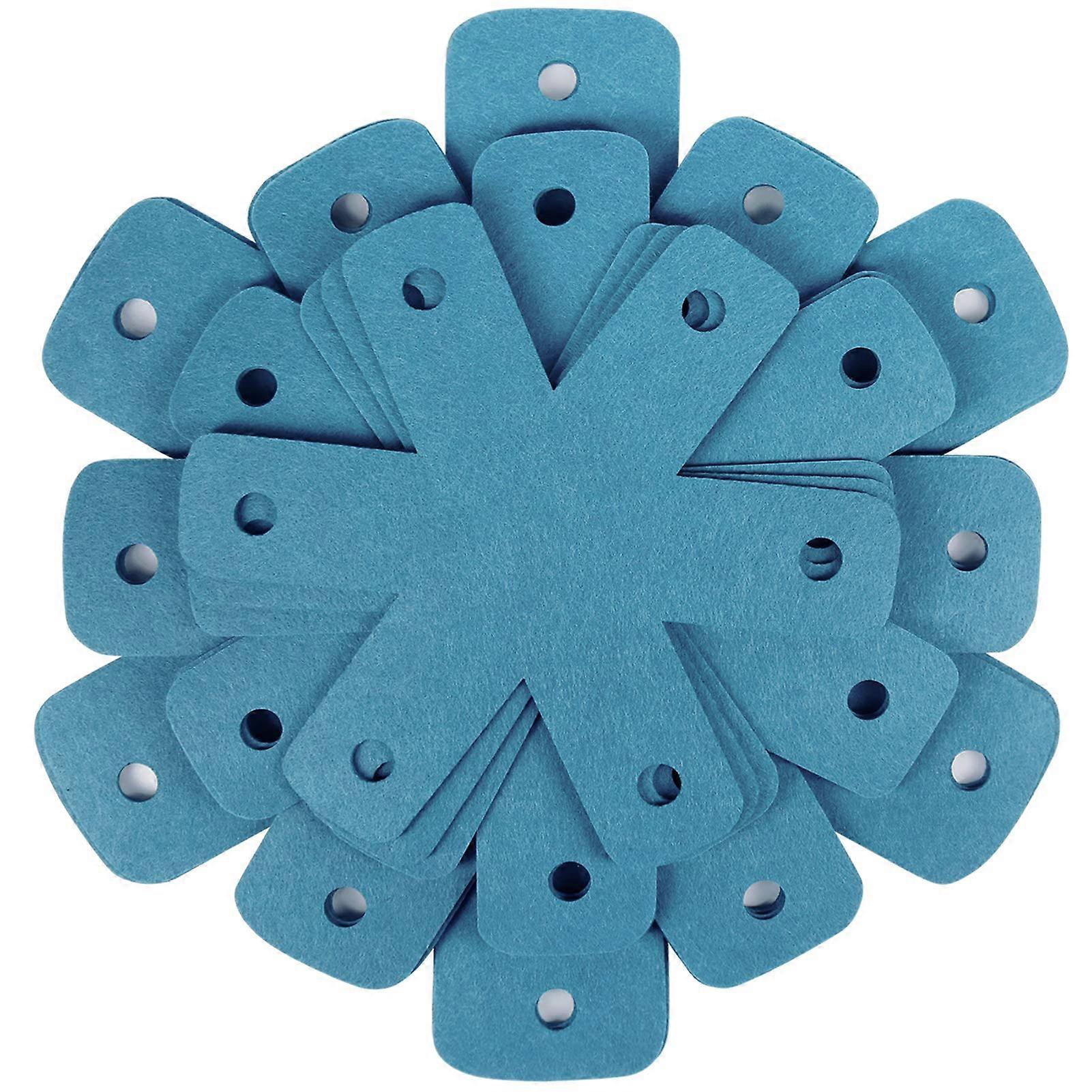 Pan Protectors Set of 12 Cyan Felt Pads, NonScratch Cookware Protection with 4 Size Options