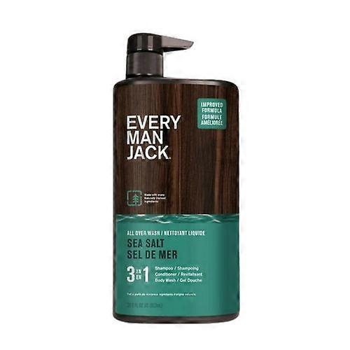 Every Man Jack 3 In 1 All Over Wash Sea Salt, 852 Ml