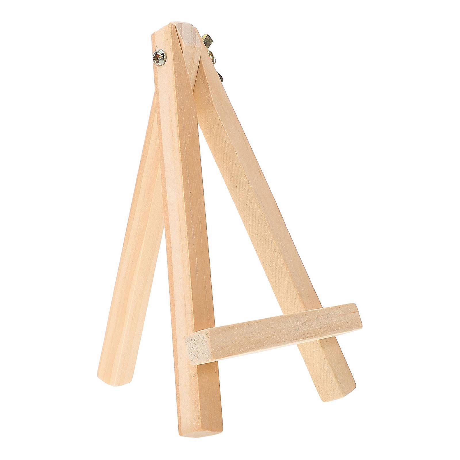 1pc Small Tabletop Wood Display Artist A-Frame Easel Photo Frame Bracket Photo Painting Triangle Easel(9 x 15cm)