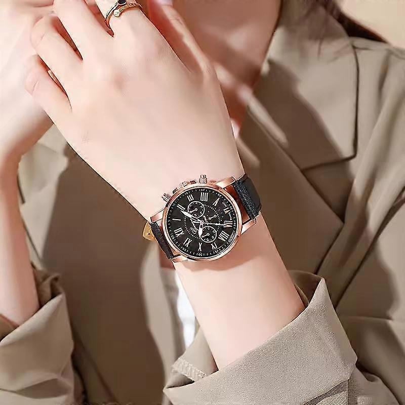 1 Women's Watch Fashion Casual Belt Watch Simple Women's Round Dial Quartz Watch, Perfect Gift