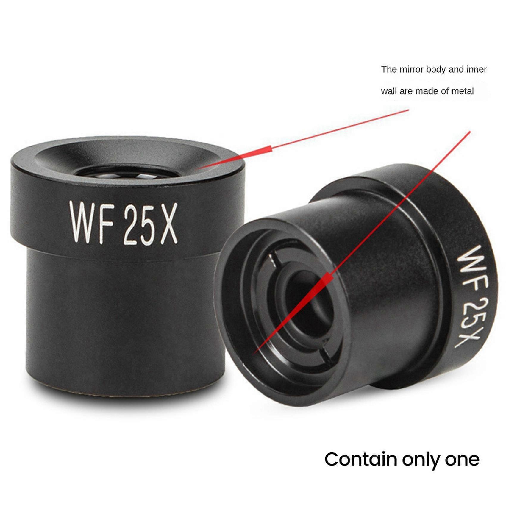 3X WF25X Microscope Eyepiece 12mm Wide Field of View for 23.2mm Mount Port Biological Microscope