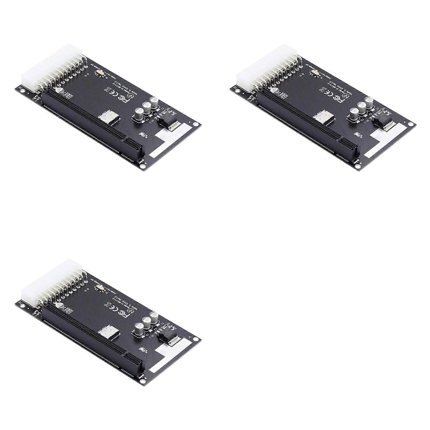 3pcs 4X Oculink SFF-8612 SFF-8611 to PCIE PCI-Express 16X Adapter with ATX 24Pin Power Port for Mainboard Graphics Card