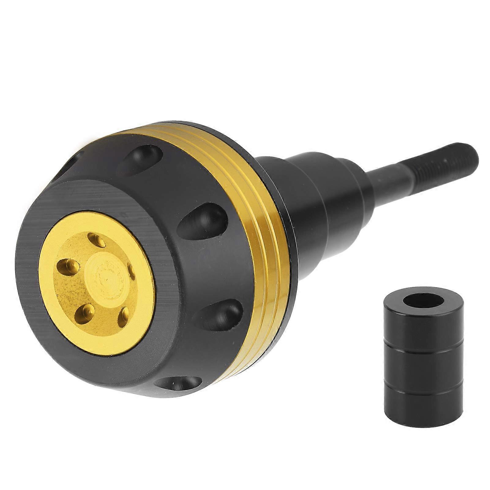 Universal CNC Aluminum Motorcycle Frame Slider Crash Protector Gold for 10mm Mount Durable