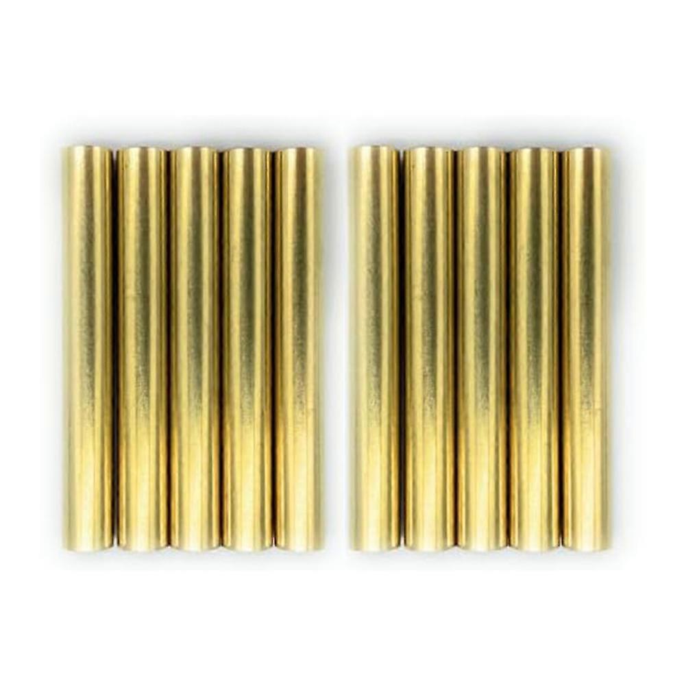 7 mm messingrør, erstatning, 2-1/32 tommer lang, 10-pakning