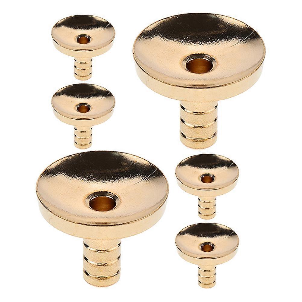 6Pcs Brass Incense Holder Set for Backflow Aromatherapy Use in Orange