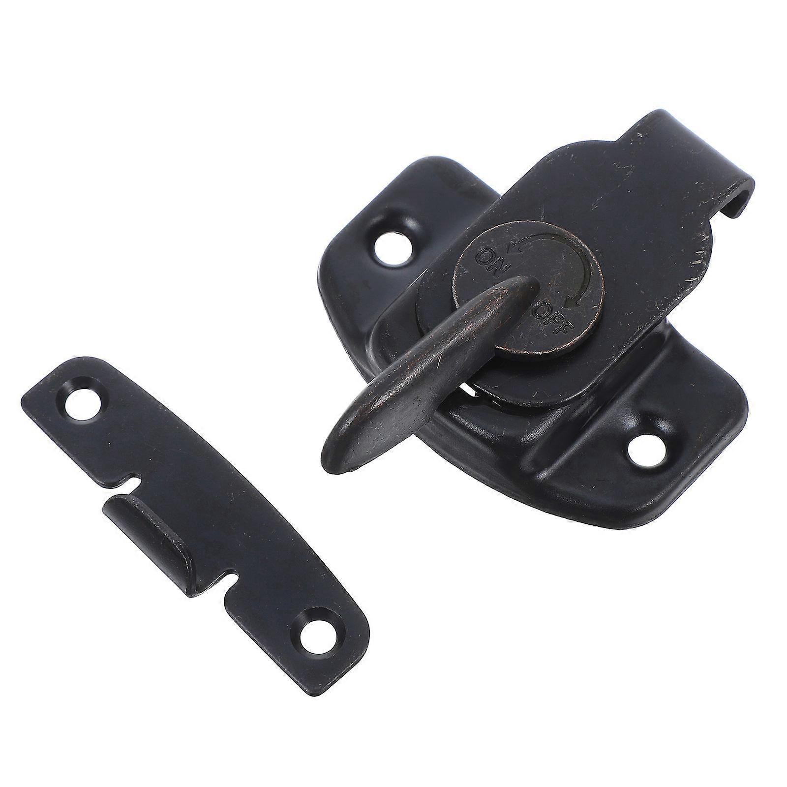 Iron Table Dining Table Buckles Connectors Table Leaf Latch Hardware Accessories with Screws Black