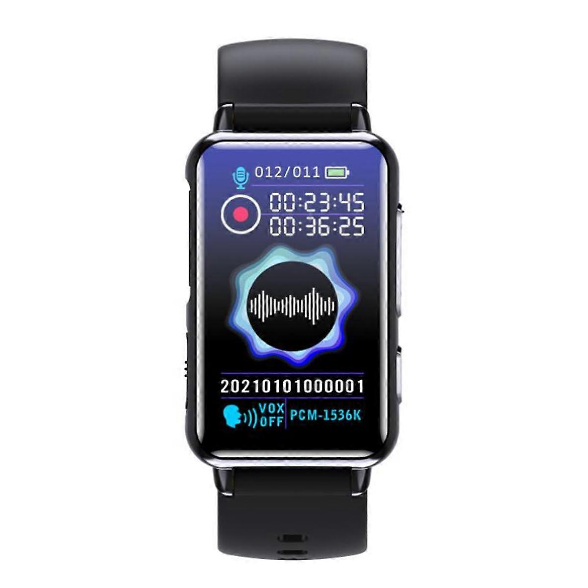 Digital Voice Recorder Watch 32GB Bluetooth Portable with Playback MP3 Noise Cancelling for Lectures Meetings Interviews Classes
