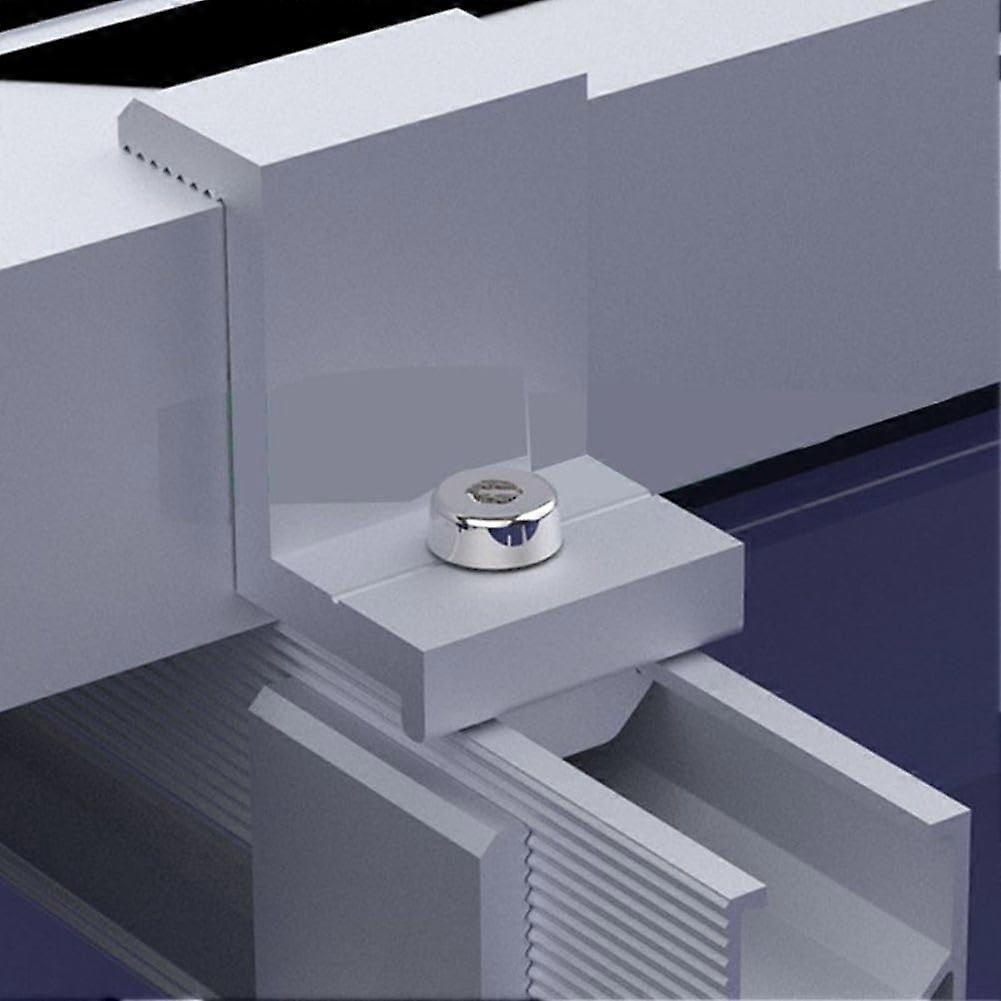 Solar Panel Bracket Clamps, 45mm, 4 Pcs,  Strength For 4045mm Rails, Secure Mount, Universal Fit