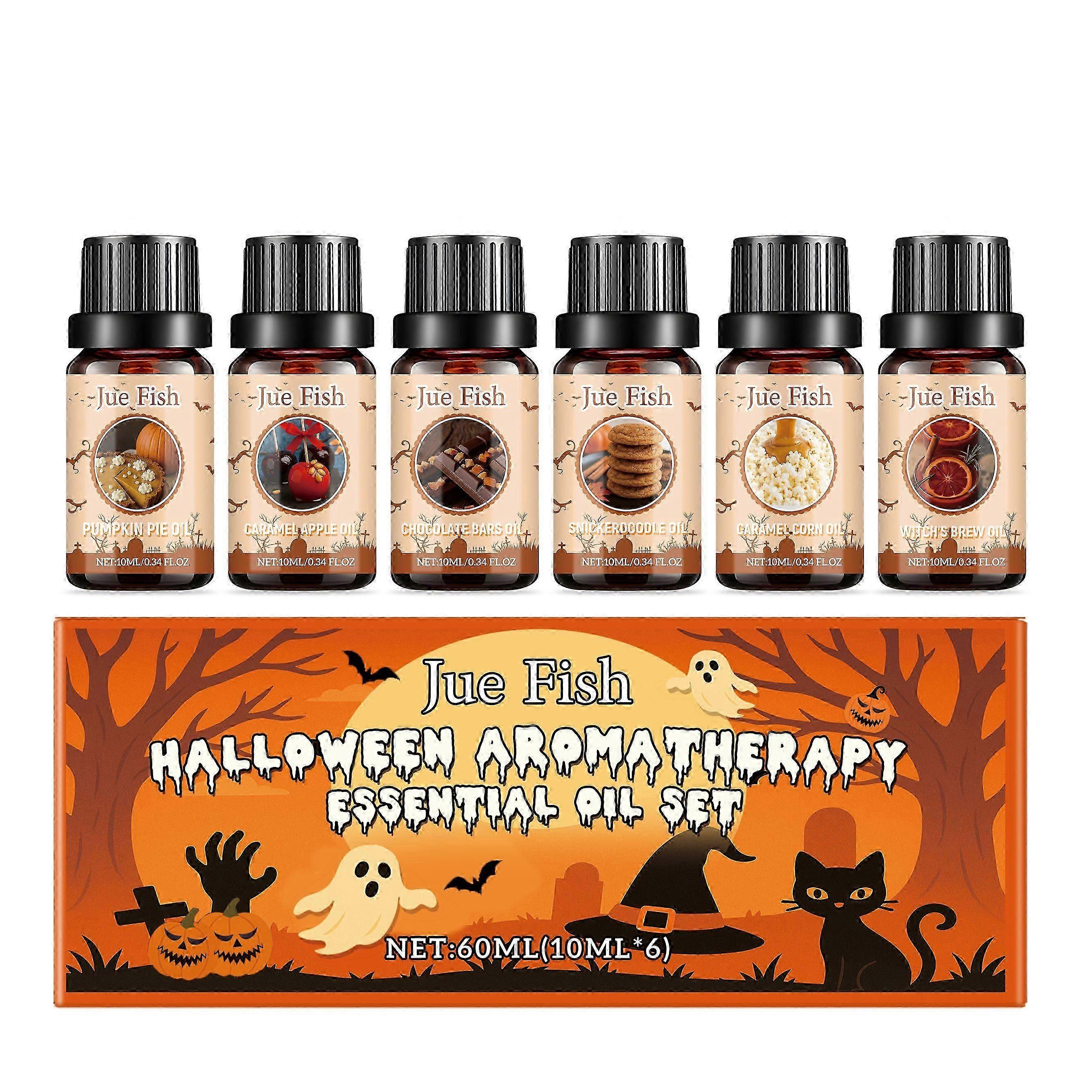 Halloween Aromatherapy Essential Oil Set  Long-Lasting, Versatile Diffuser & DIY Projects Gift