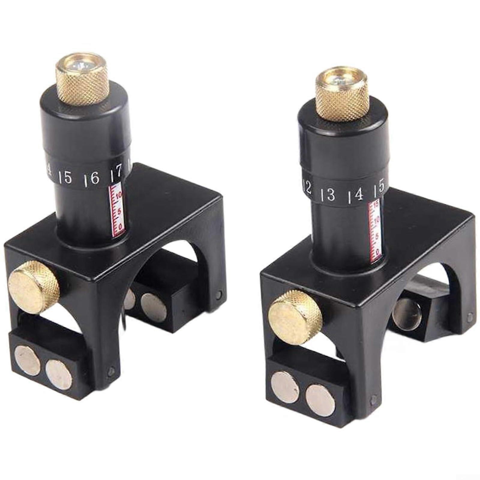 Adjustable Magnetic Planer Blade Setter with Walnut Case for Accurate Alignment and Woodworking