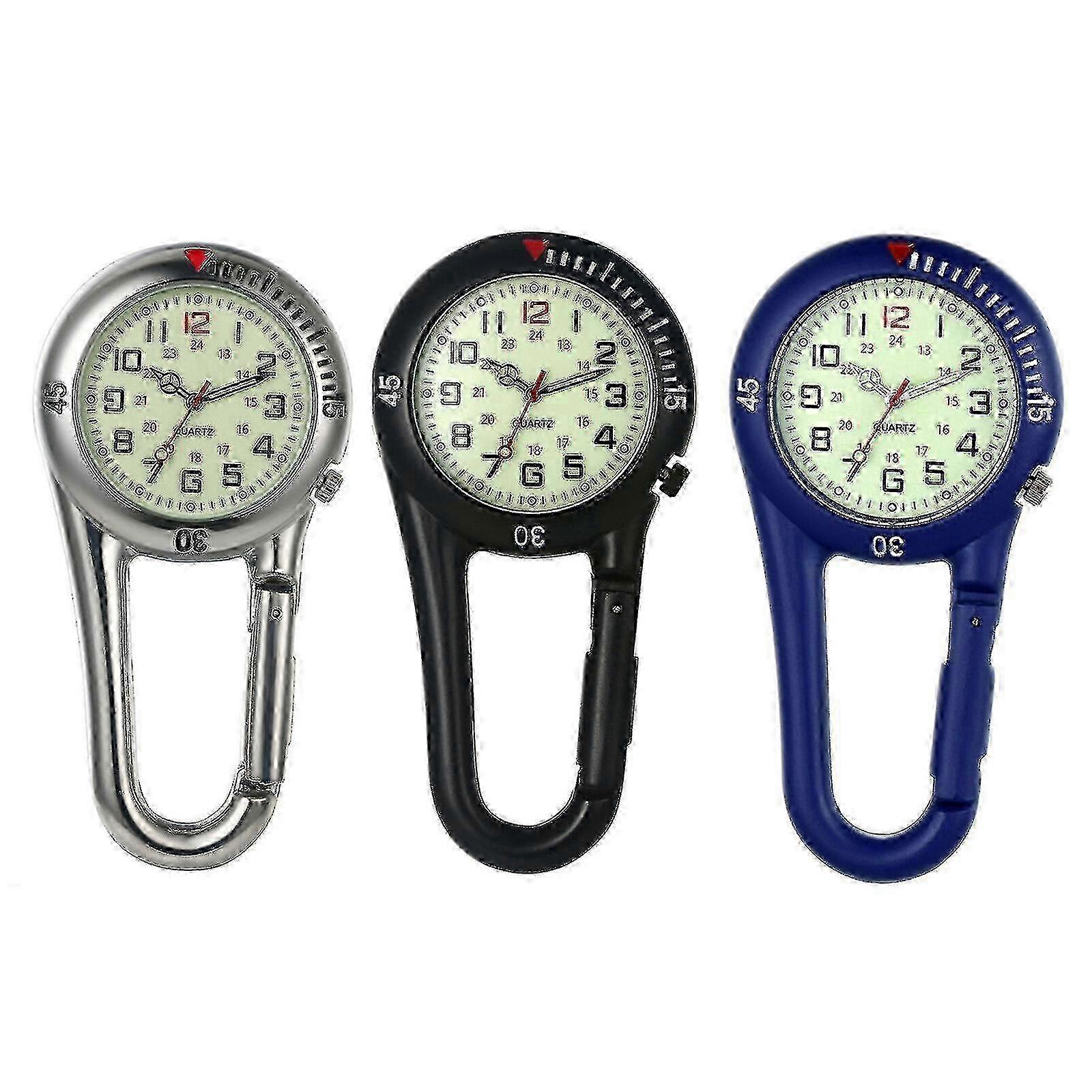 Digital Watch with Luminous Clip for Hikers, Nurses and Doctors