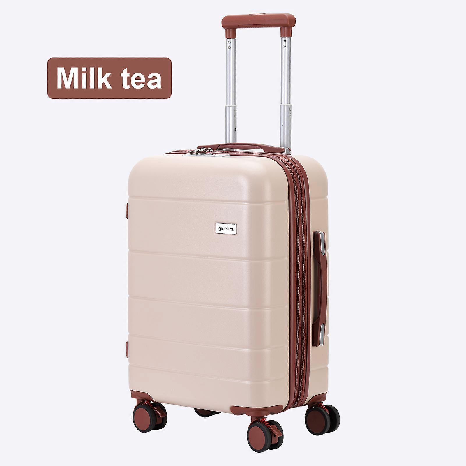 1-Piece Large-Capacity Suitcase, Boarding Trolley Case, Expandable Dry and Wet Separation, Customs Lock, Shock-Absorbing Brake, Silent Unive