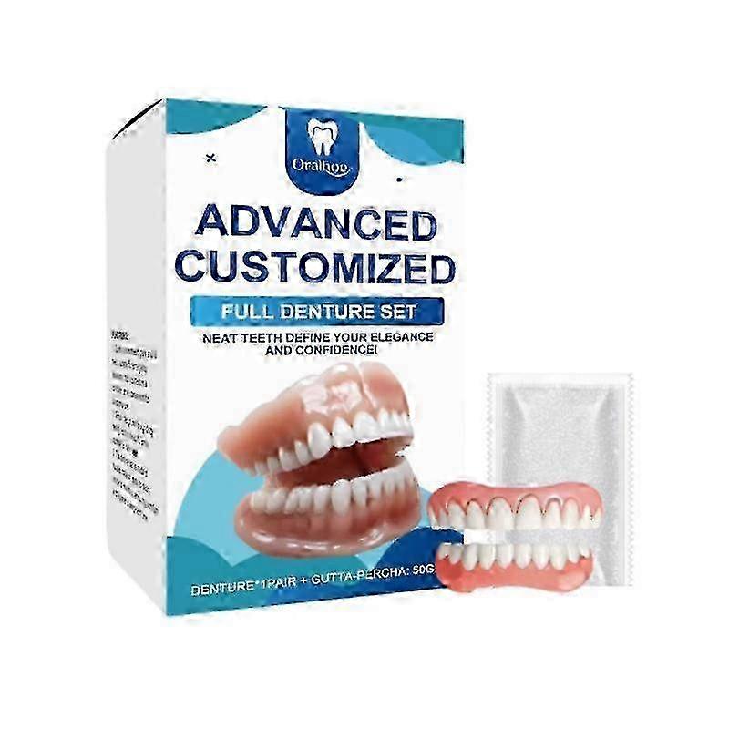 Full Denture Set for Men and Women Upper and Lower Denture False Teeth