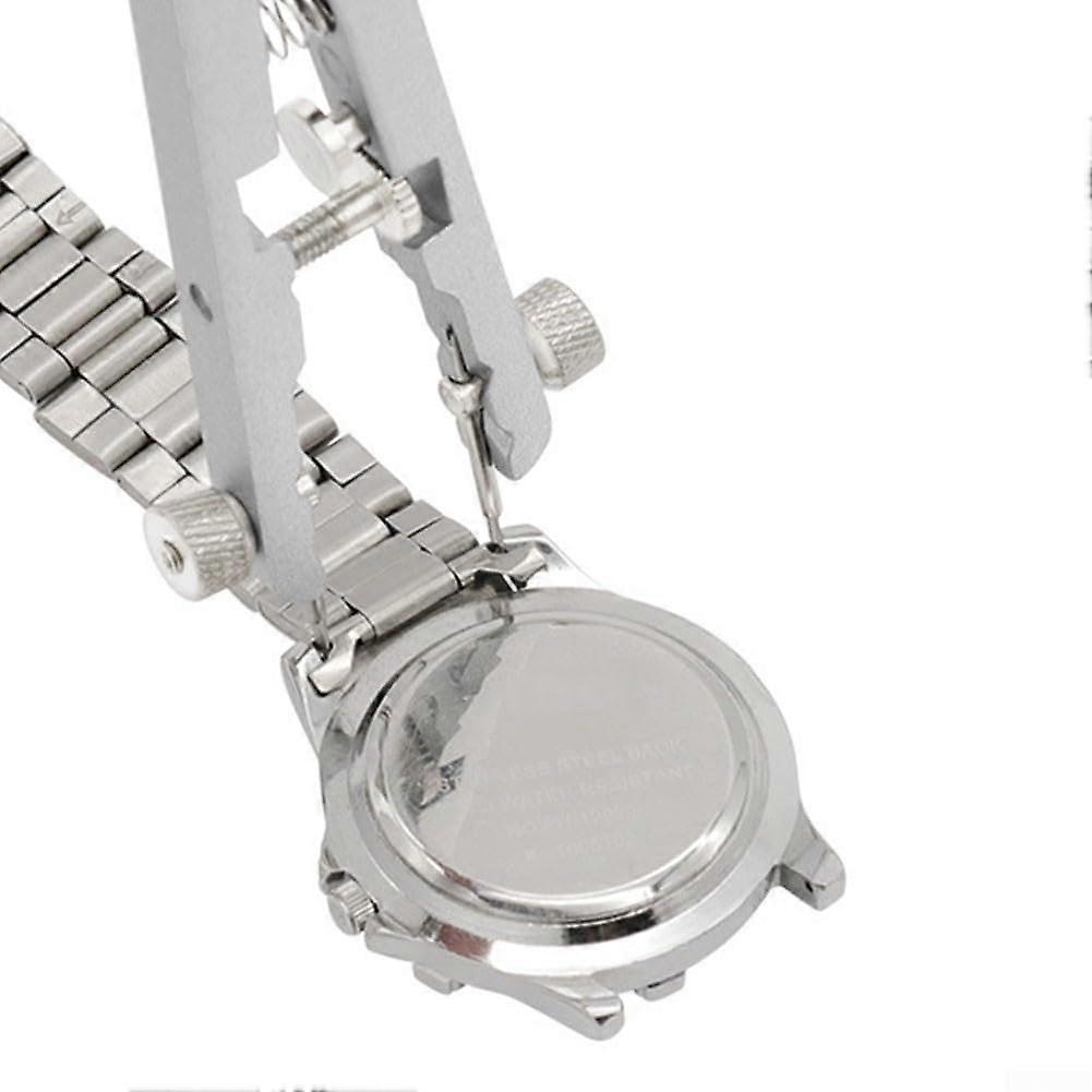 Adjustable Watch Spring Bar Pliers for Quick Strap Replacement, Professional Band Removal Tool Silver
