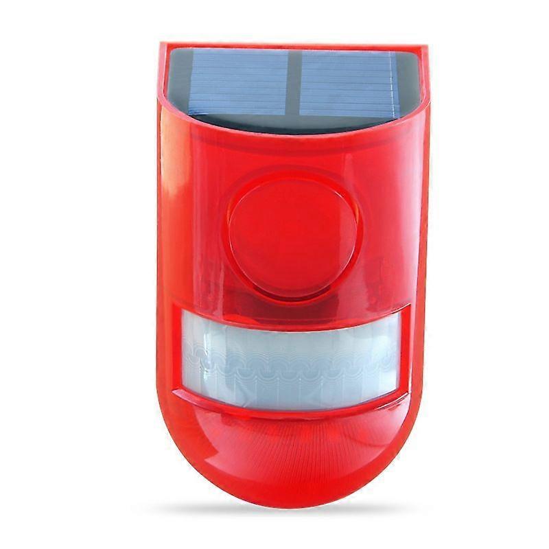 Solar Powered Sound-light Alarm Warning Light