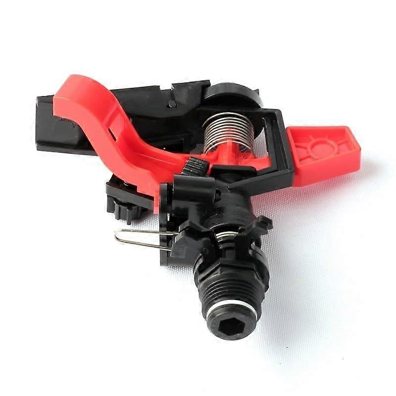 4pcs 1/2 Inch Adjustable Spray Angle Impact Sprinkler Plastic Rotating Garden Irrigation Nozzle
