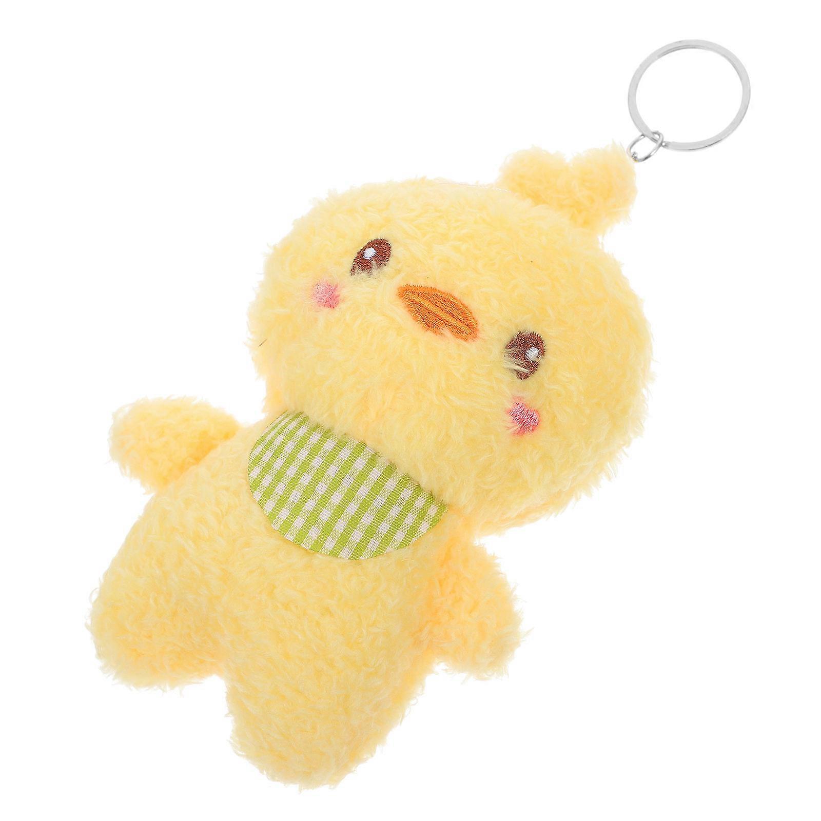 Keychain Decor Tiny Stuffed Chicken Plush for Hanging Bag Pendant