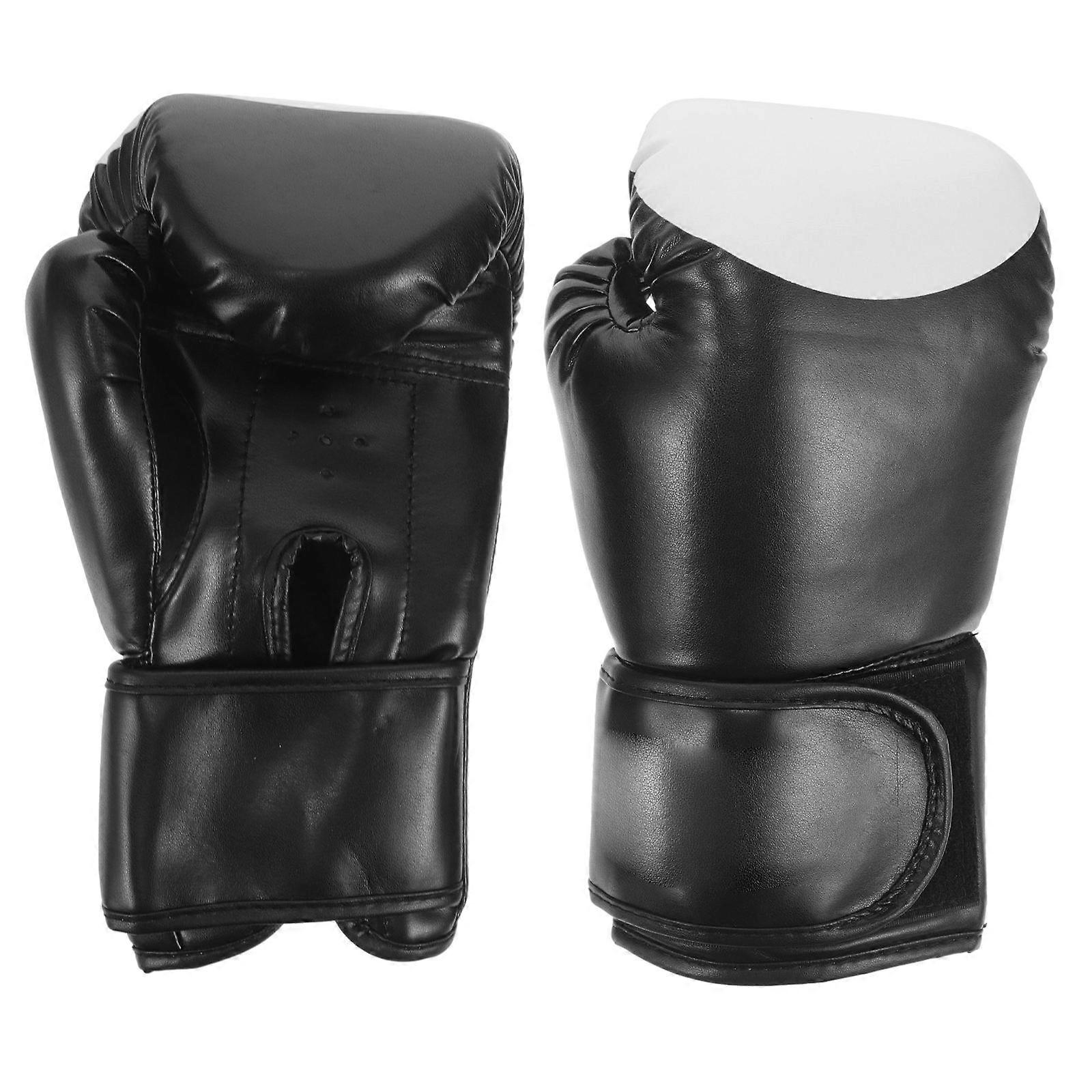 Durable PU Boxing Gloves Kickboxing Gloves for Training 1Pair Use