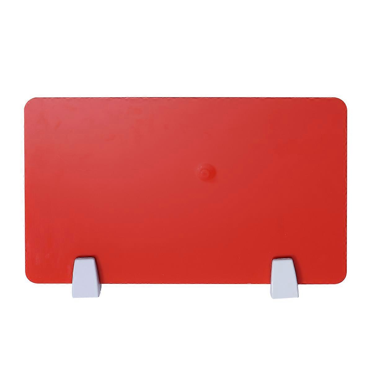 Desk Divider Acrylic Desktop Partition Board for Office Use 1Pcs Red