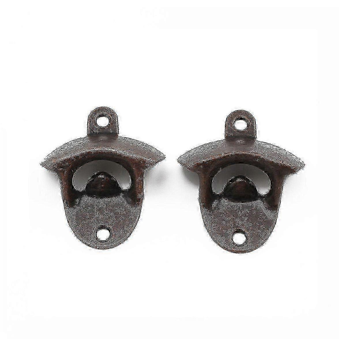 2025 10 pack bottle opener wall mounted rustic beer opener set (copper)