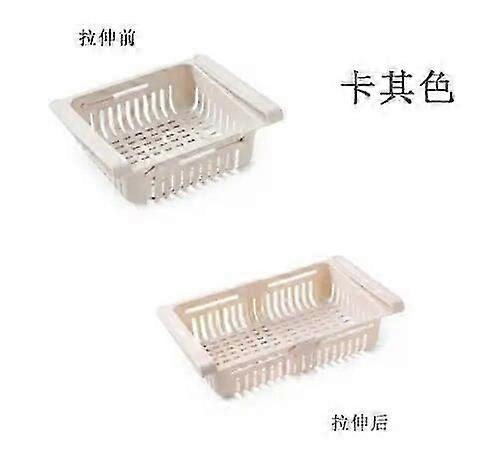 Multi Functional Refrigerator Storage Basket, Retractable Refrigerator Partition Storage Rack, Kitchen Drain