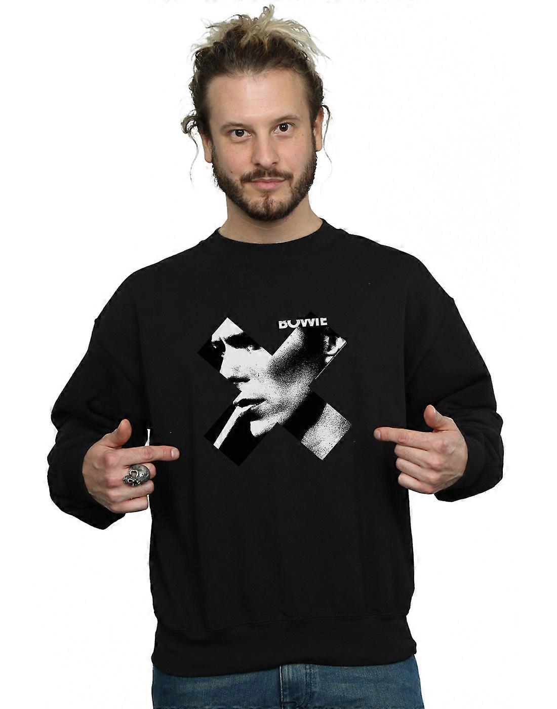 David Bowie Men's Cross Smoke Sweatshirt