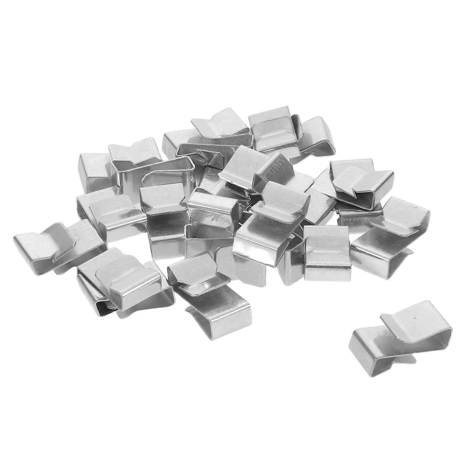 75pcs Trailer Wire Clips for Solar Panels and Cables, Durable Metal Cable Clamps, Quick Install