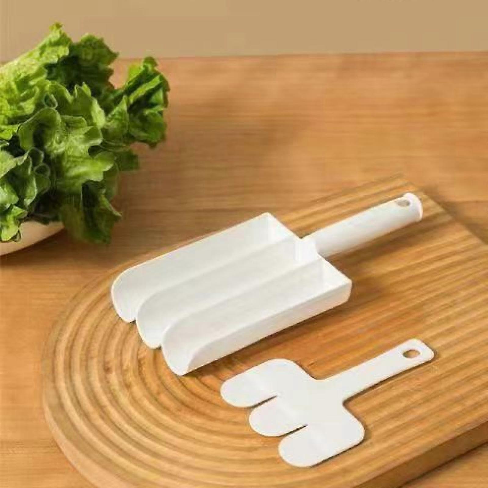 Triple Meatball Maker Press Kitchen Tool for Fish Balls Shrimp Balls Easy Squeeze White PP Plastic