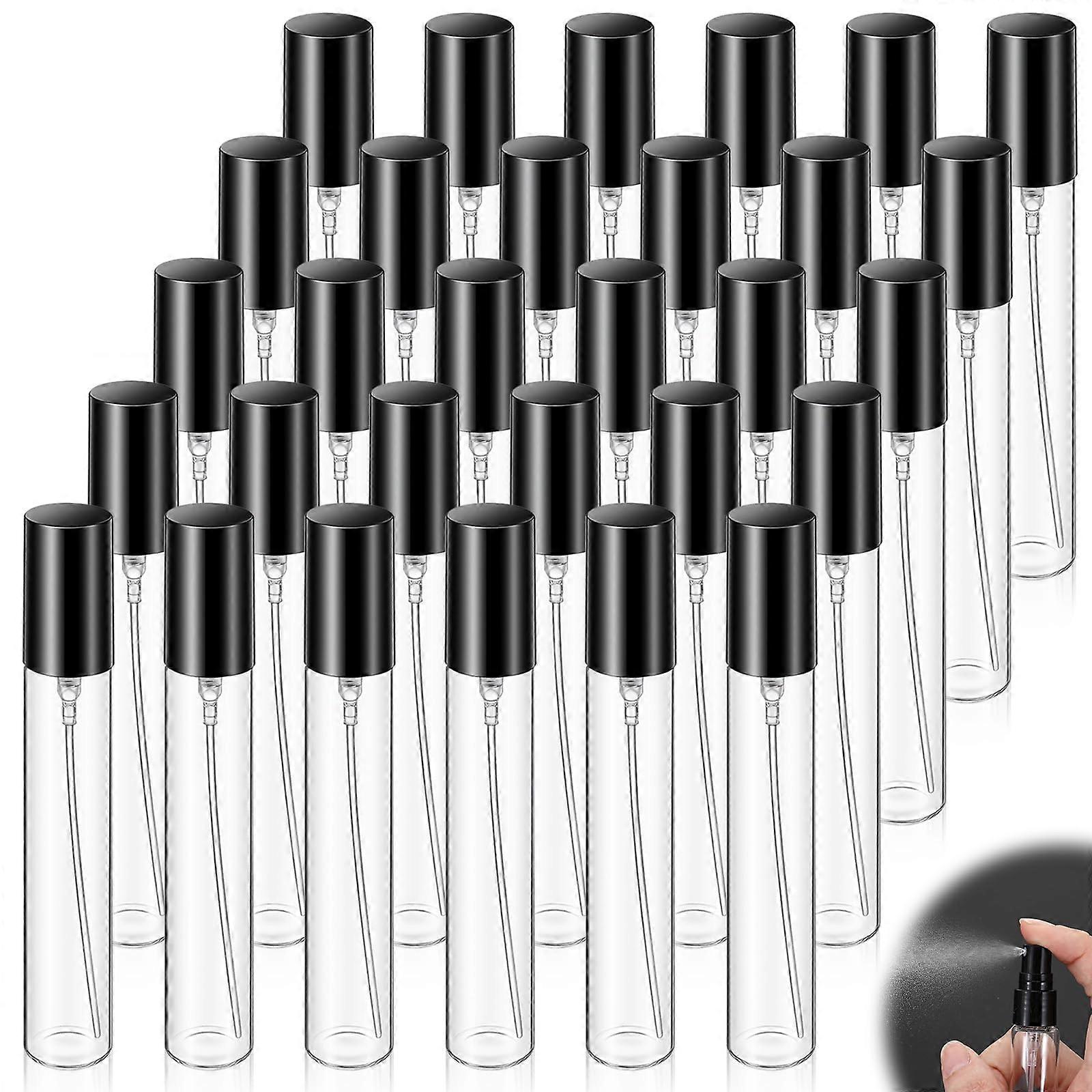 30 Pcs 15ml Glass Perfume Sample Bottles, Refillable Travel Perfume Atomizer with LeakProof Spray