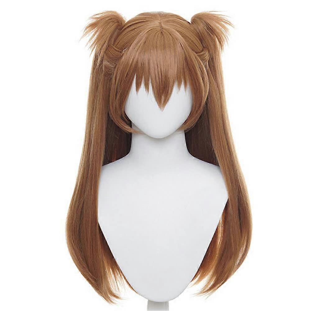 Pigtail Cosplay Wig Heat Resistant Matte Texture with Wig Cap