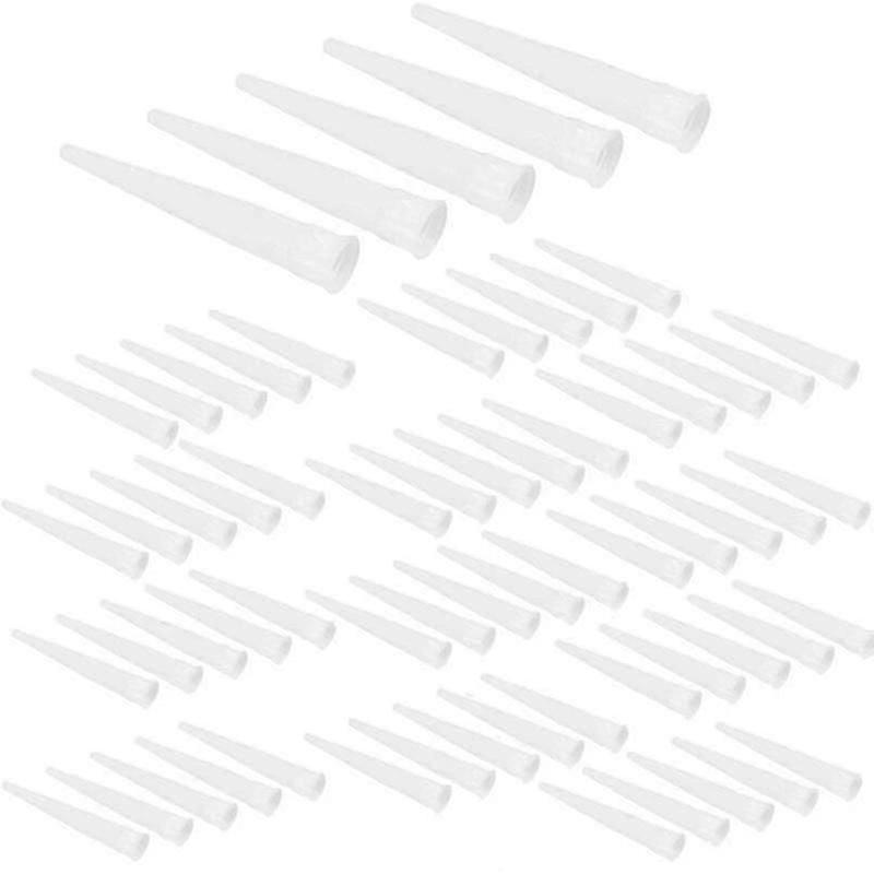 100 Replacement Silicone Tips for Cartridge Nozzles